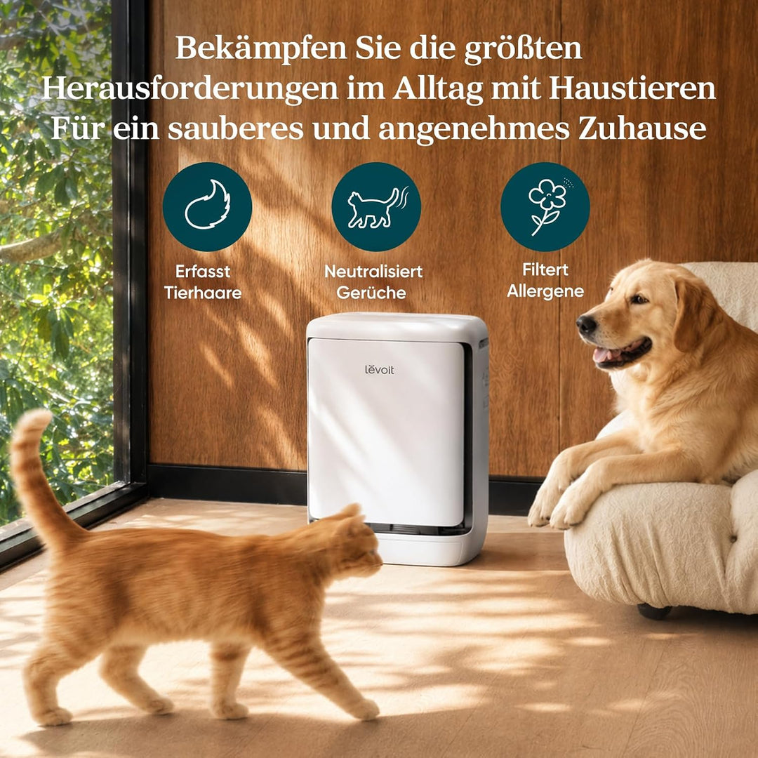 Levoit Vital Pet Pro HEPA Luftreiniger tierhaare für Haushalte mit Haustieren, entfernt Gerüche Alle