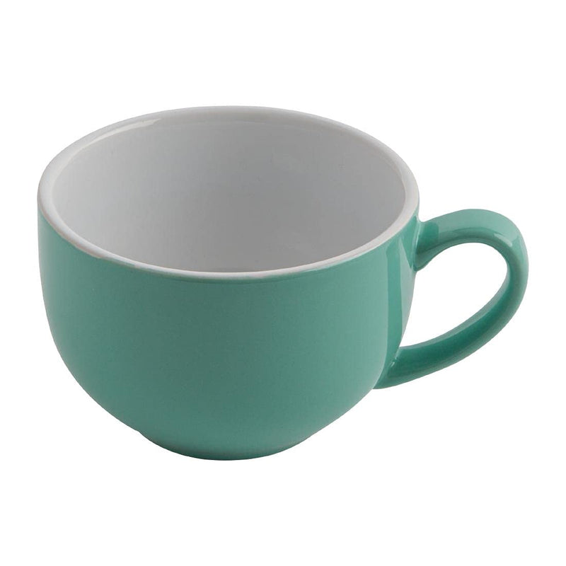 Olympia gk077 Café Cappuccino Cup, 340 ml, 12 oz, Aqua (12 Stück), Aqua