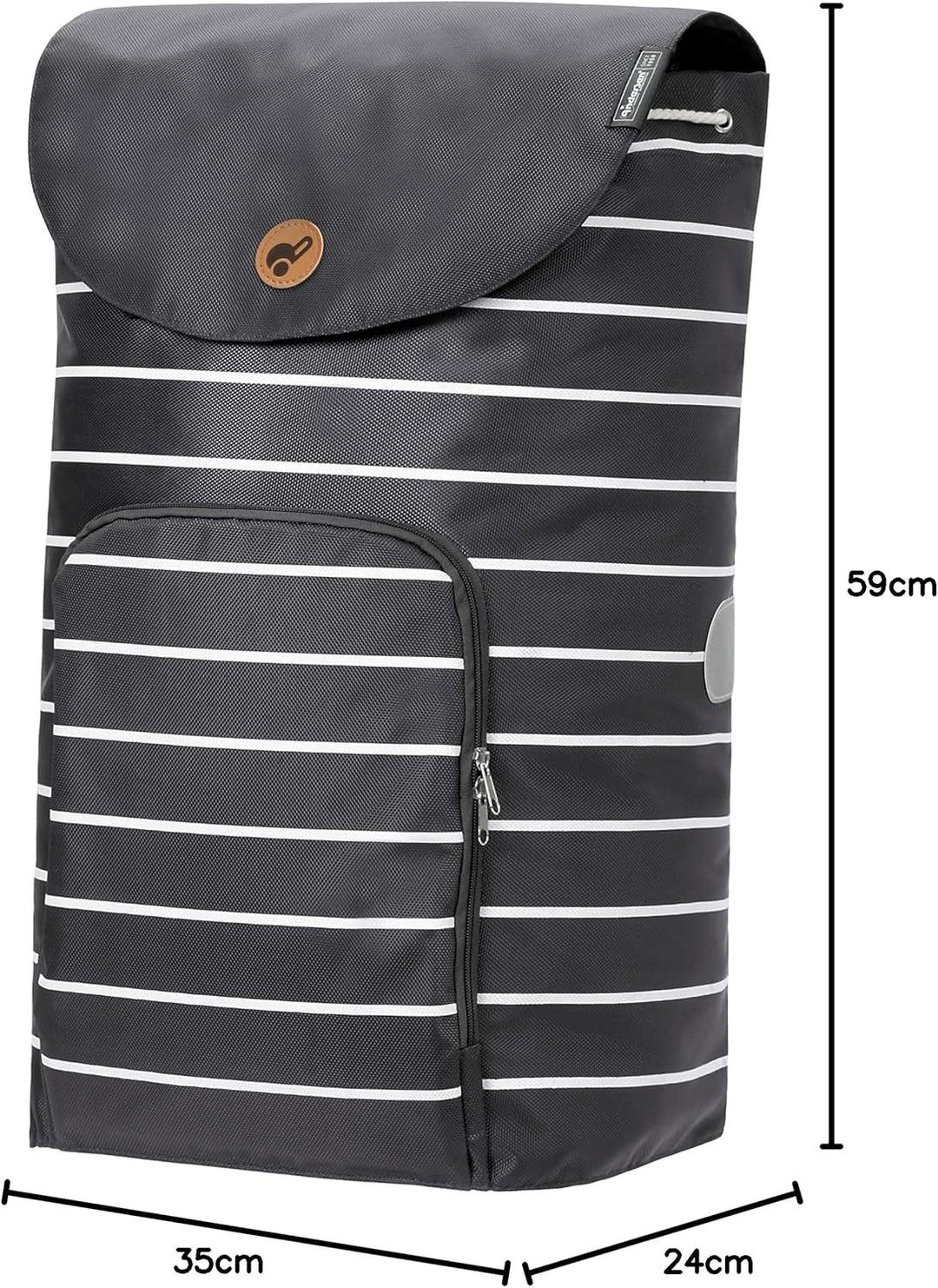 Andersen Einkaufstrolley Ersatztasche - 47 Liter - Fronttasche - extra Innenfach - wasserabweisend -