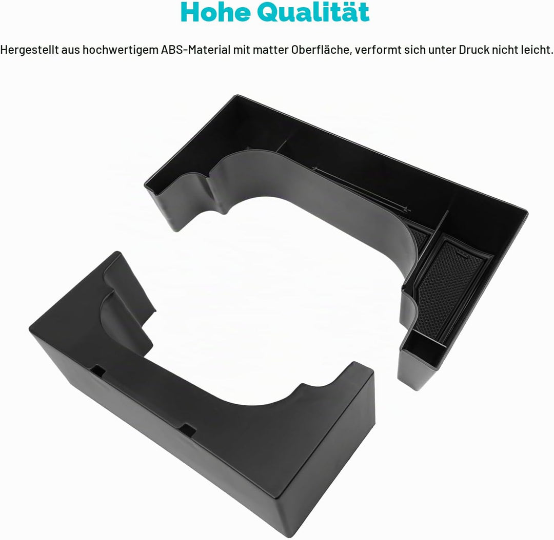 CDEFG Kompatibel mit Hyundai Kona SX2 2024-2026 Mittelkonsole Organizer Aufbewahrungsbox Handschuhfa