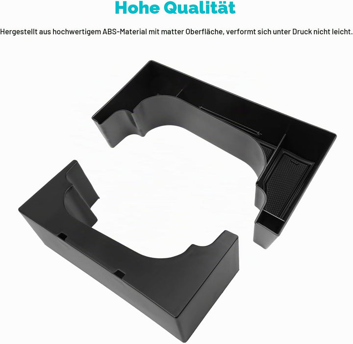 CDEFG Kompatibel mit Hyundai Kona SX2 2024-2026 Mittelkonsole Organizer Aufbewahrungsbox Handschuhfa