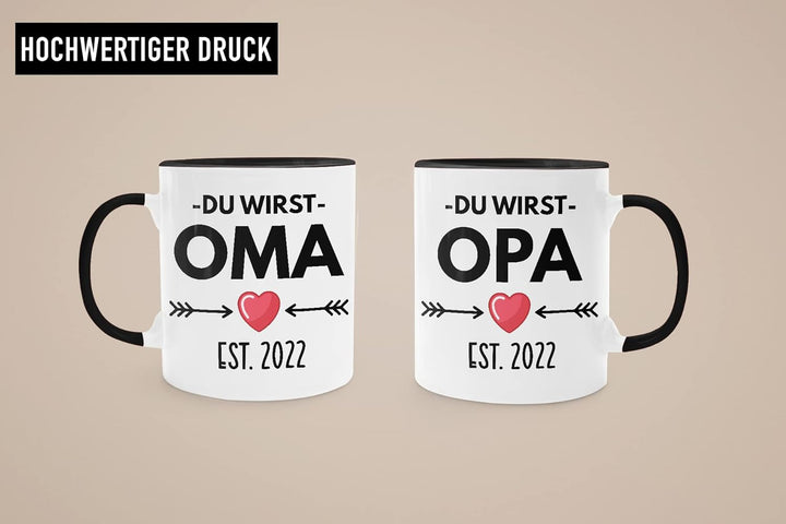 Trendation - Ihr werdet Oma und Opa 2022 Geschenk Schwangerschaft Verkünden Baby Überraschung Du Wir