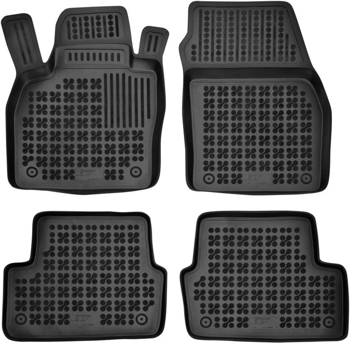 AZUGA Hohe Gummi Fussmatten mit Rand passend für Seat Arona ab 2017/Ibiza (6F) ab 6/2017/für Skoda F
