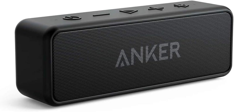 Anker SoundCore 2 Bluetooth Lautsprecher, Fantastischer Sound, Enormer Bass mit Dualen Bass-Treibern