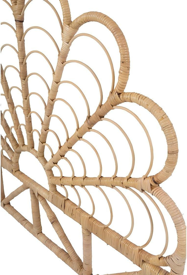 Vente-unique - Bettkopfteil - Rattan - 140 cm - Naturfarben - FLOSIA