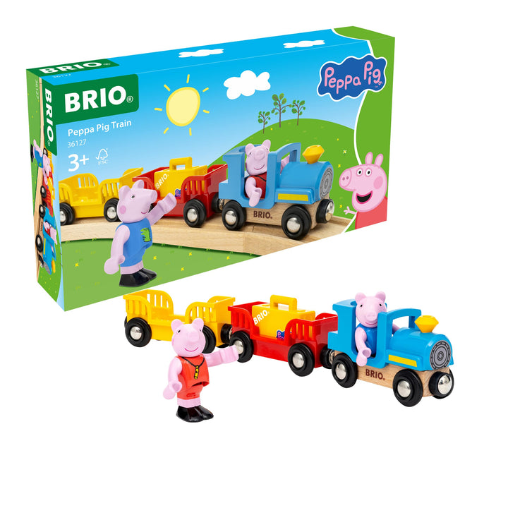 BRIO - Peppa Wutz Zug - Spielzeug-Eisenbahn zur beliebten Kleinkindserie Peppa Wutz - ab 3 Jahren -
