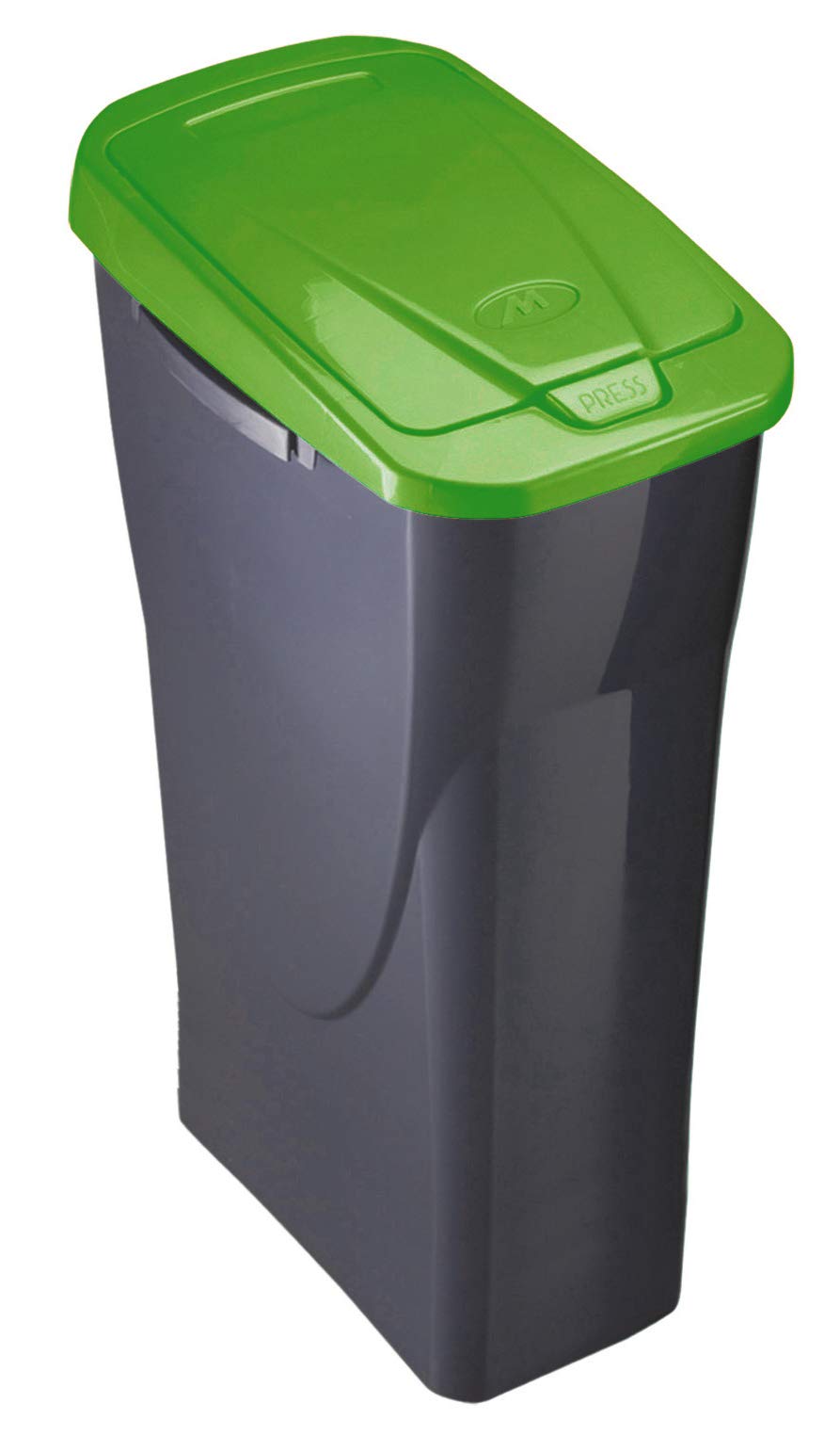 Mondex Müllsortierer 25 Liter mit grünem Deckel, Grün
