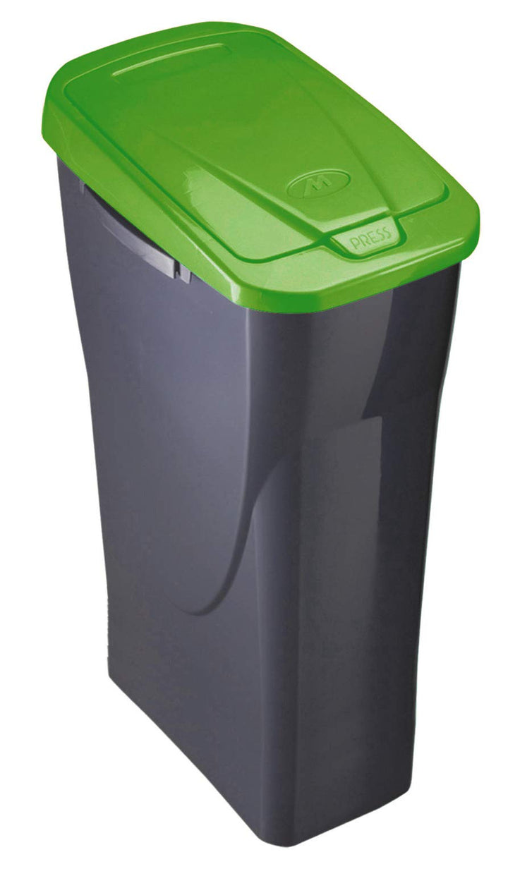 Mondex Müllsortierer 25 Liter mit grünem Deckel, Grün