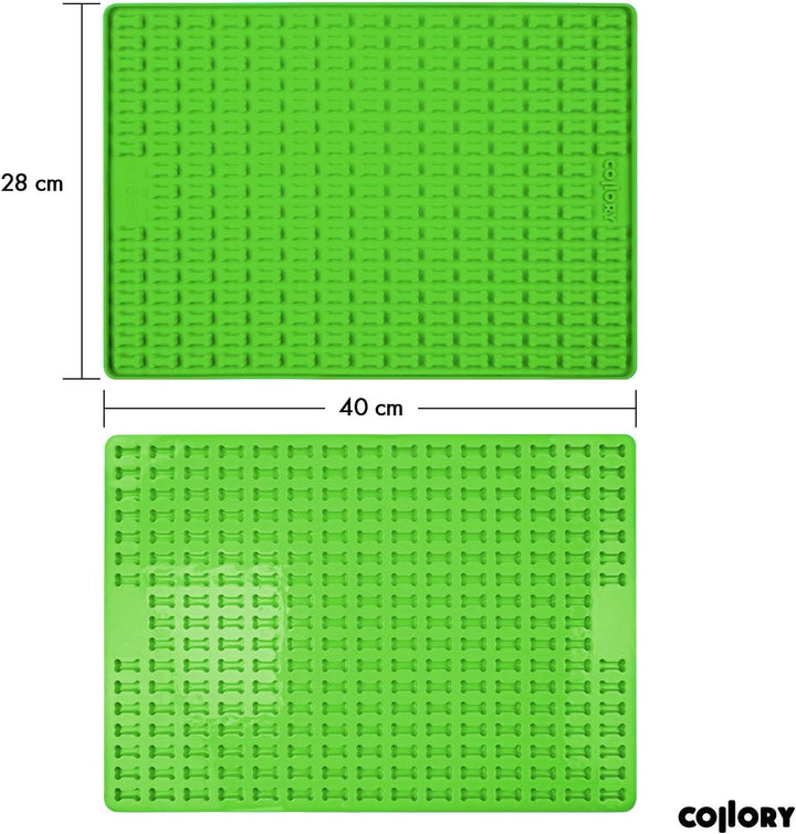 Collory® Mini Knochen (2cm) Silikon Backmatte, Backform für mini DIY Hundekekse und Leckerlis, Knoch