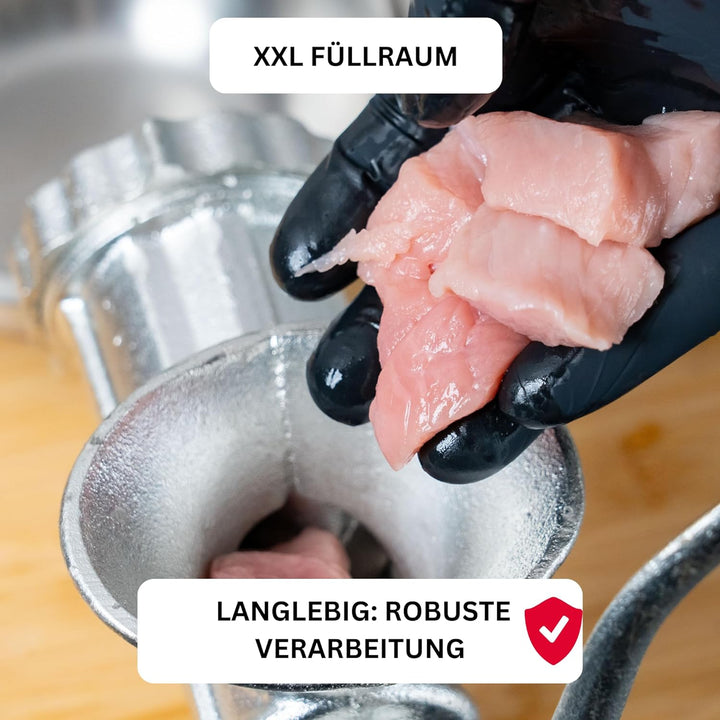 Westmark Fleischwolf-Set, 2tlg., 1 Fleischwolf + 1 Spritzgebäckvorsatz, Grösse 8, inkl. Schraubzwing