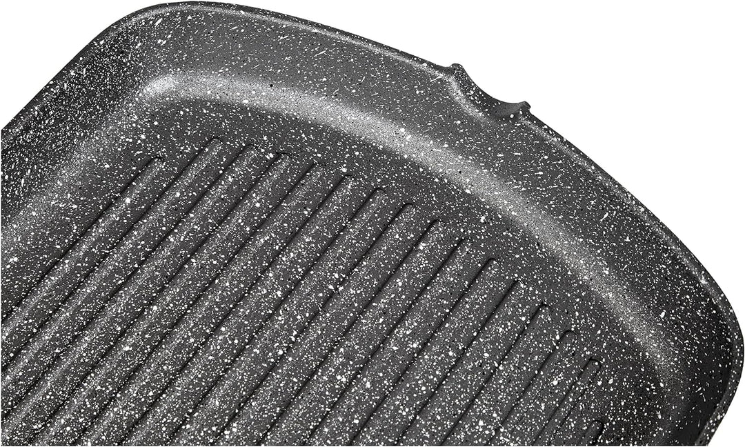 Tognana Porcellane wi758bdamnf rechteckig Grill Pan – Stieltopf, rechteckig, Brot, Schwarz, Grau, Al