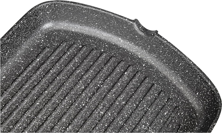 Tognana Porcellane wi758bdamnf rechteckig Grill Pan – Stieltopf, rechteckig, Brot, Schwarz, Grau, Al