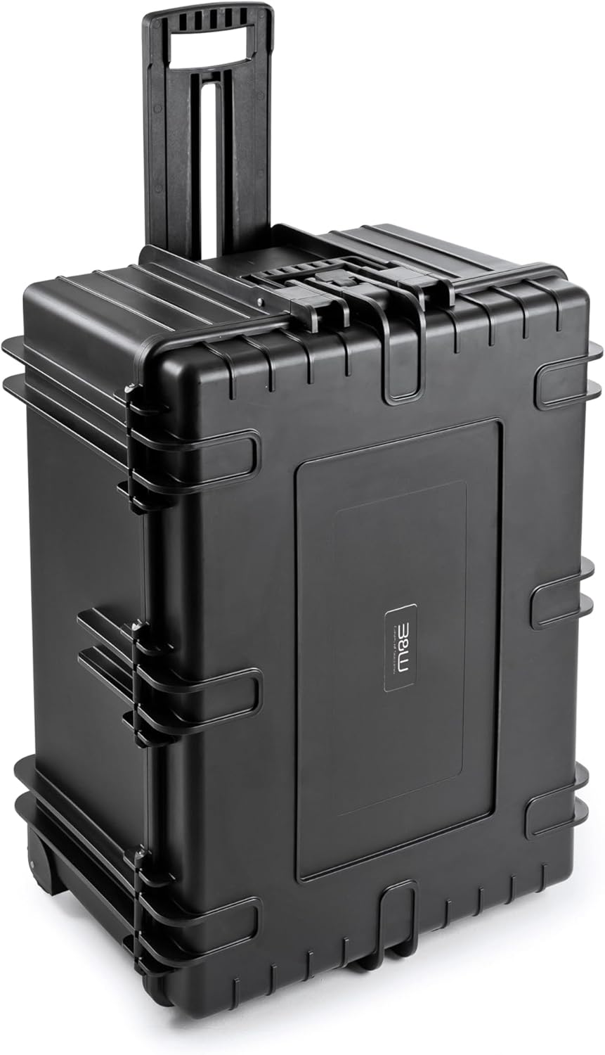 B&W International Mehrzweckkoffer Outdoor 7800 (PP.1570) Schwarz – Leerkoffer – wasserdicht (IP67),