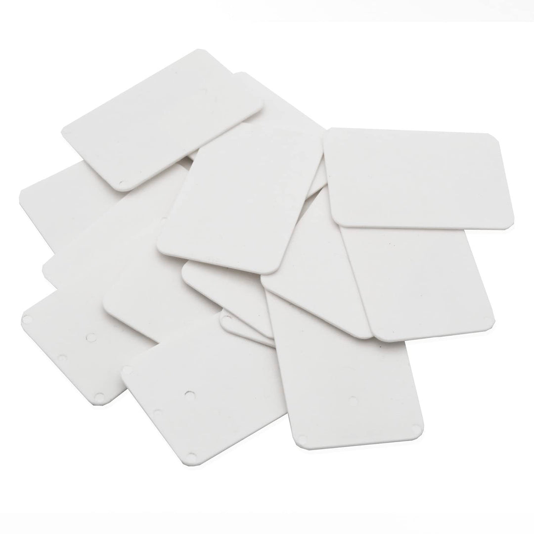 SILISTO Quickies Kunststoff Unterlegplatten Weiss 40x60x1,5 mm, 1000 Stück - bis 5 Tonnen belastbar