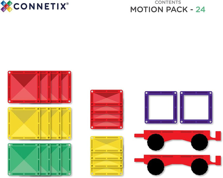 Connetix Magnetische Fliesen Regenbogen Antrag Packen, 24 Stück