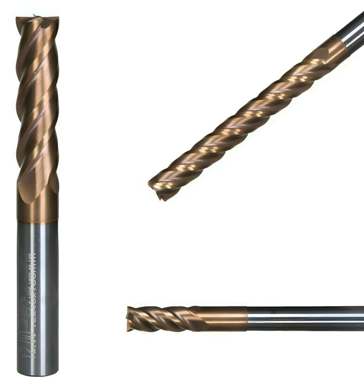 VHM Schaftfräser, Fräser überlang, Z=4, TiSiN beschichtet, NEU, 3-20 mm, extralang (20,0 x 70 x 150