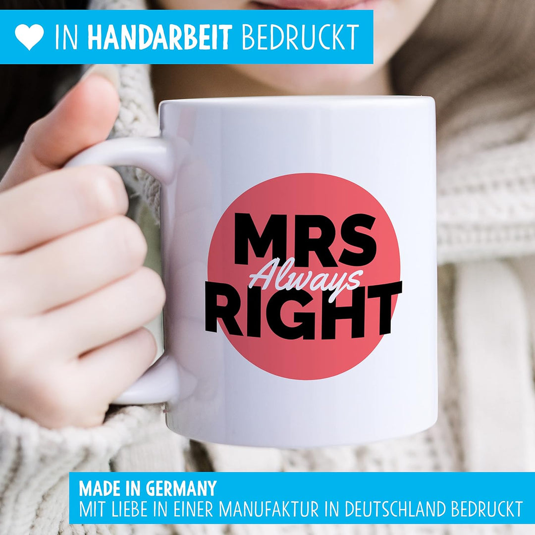 Mr und Mrs Geschenkset mit 2 Tassen für Liebespaare zum Valentinstag Hochzeit Weihnachten Beide Tass