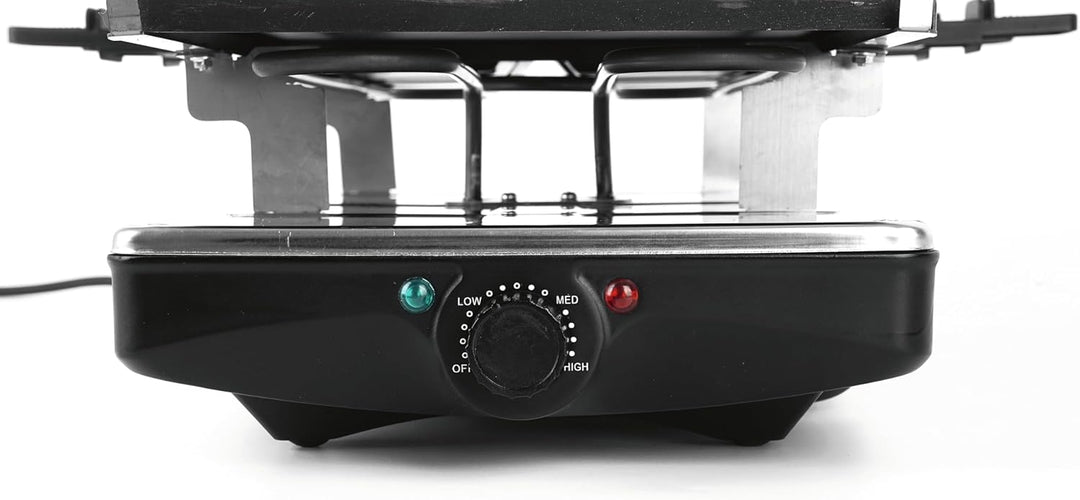 GOURMETmaxx 2-in-1 Raclette Set 8 Personen | Raclette mit Steinplatte und Aluminiumplatte inkl. 8 Pf