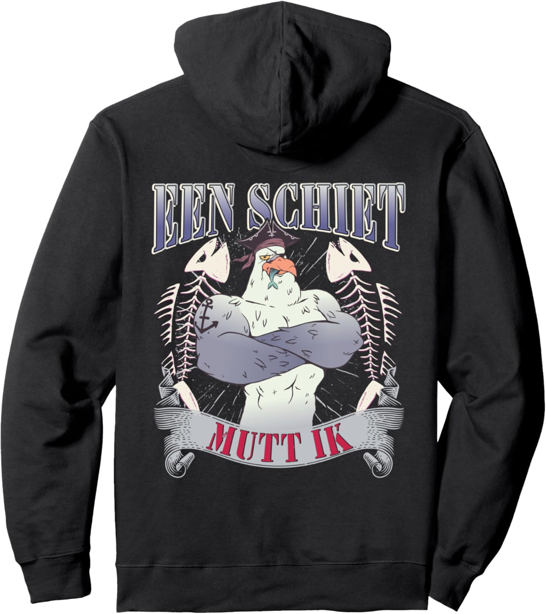 Norddeutsche Tracht Möwe Een Schiet Mutt Ik Norddeutsches Pullover Hoodie