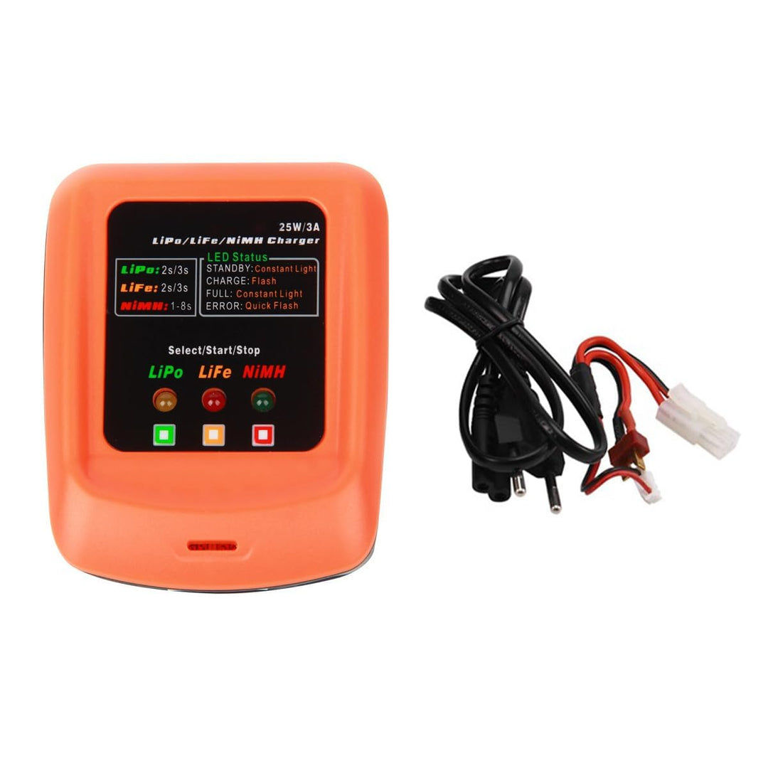 Namvo RC-Akku-Balance-Ladegerät, Lipo-Ladegerät für RC-Auto, RC-Boot, Drohne, unterstützt 2S 3S Lipo