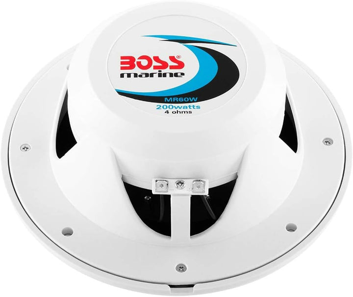 2 Marine-Lautsprecher kompatibel mit BOSS Audio MR60W 2-Wege-6,50" 16,50 cm 165 mm 100 watt rms 200