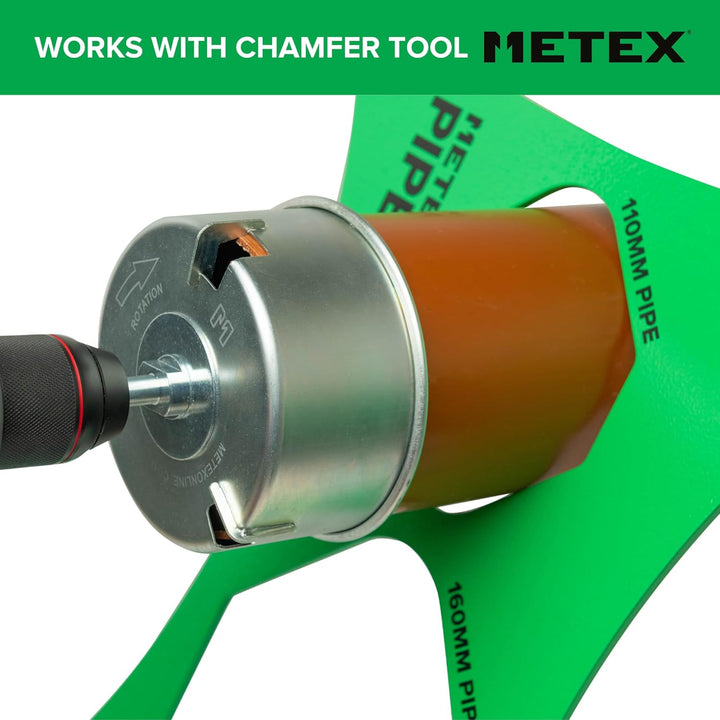 Metex PipeGrip Rohrschelle – für 110 mm & 160 mm Abfluss- und Bodenrohre – robuster Stahl