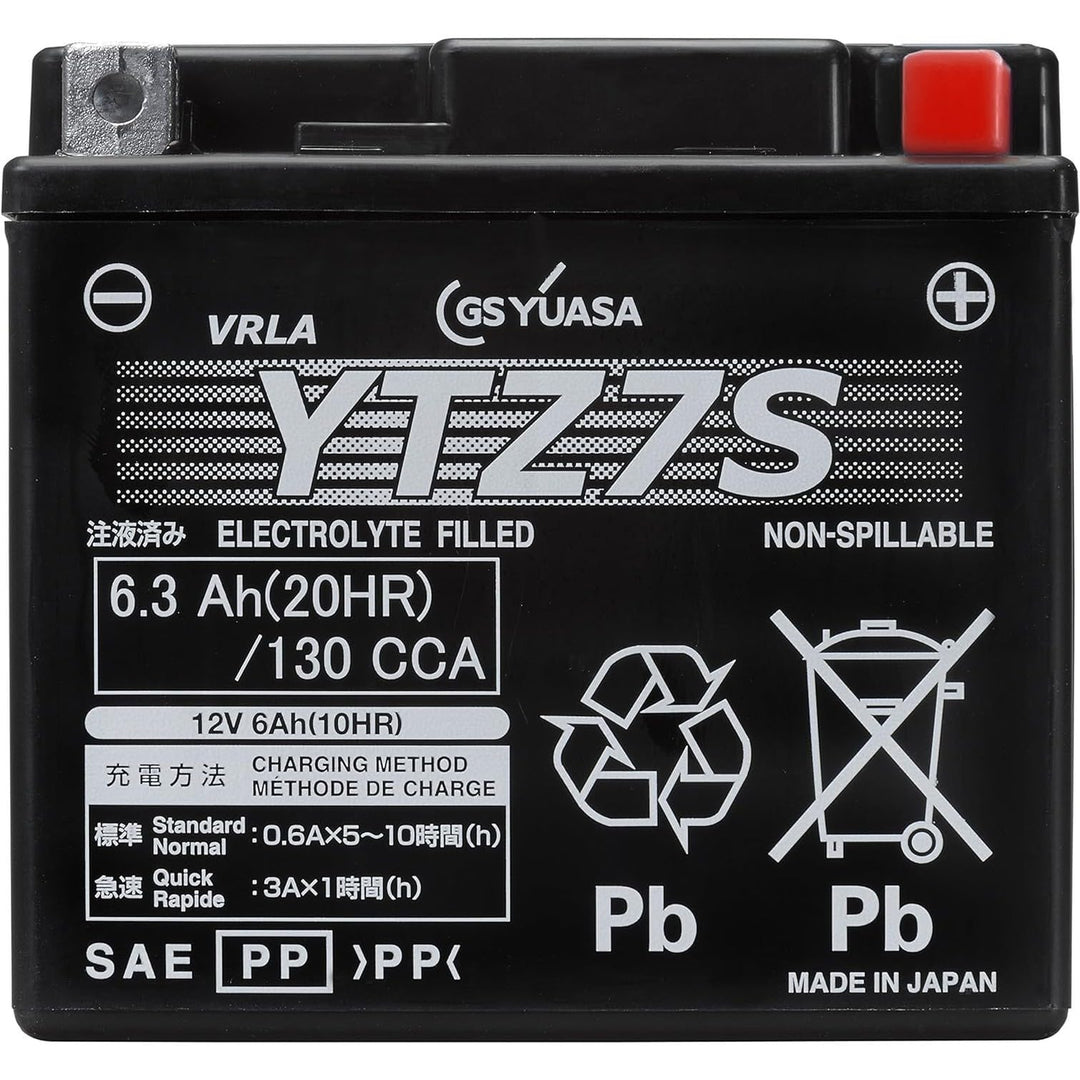 YUASA Batterie YTZ 7 S wartungsfrei(AGM) Fantic HP-WILD 300 Bj.: 2003-2005