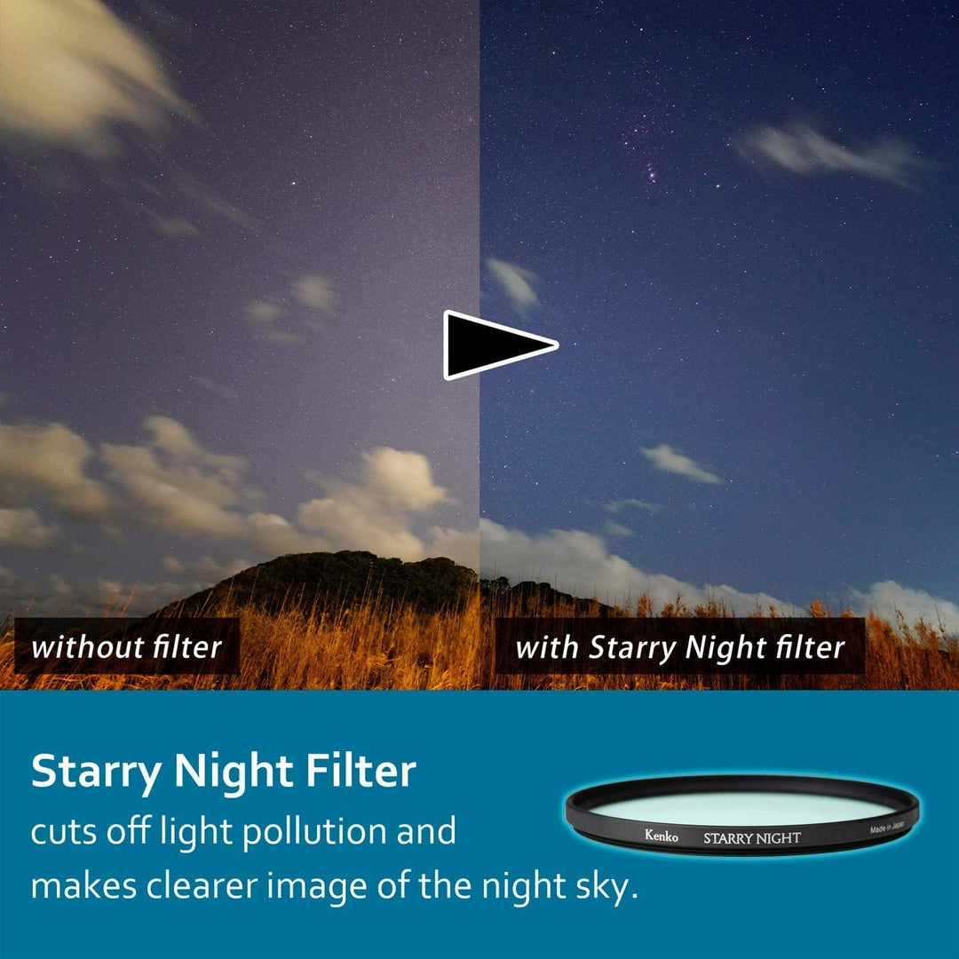 Kenko Linsenfilter zur Reduzierung der Lichtverschmutzung Starry Night 52mm, Zum Fotografieren von N
