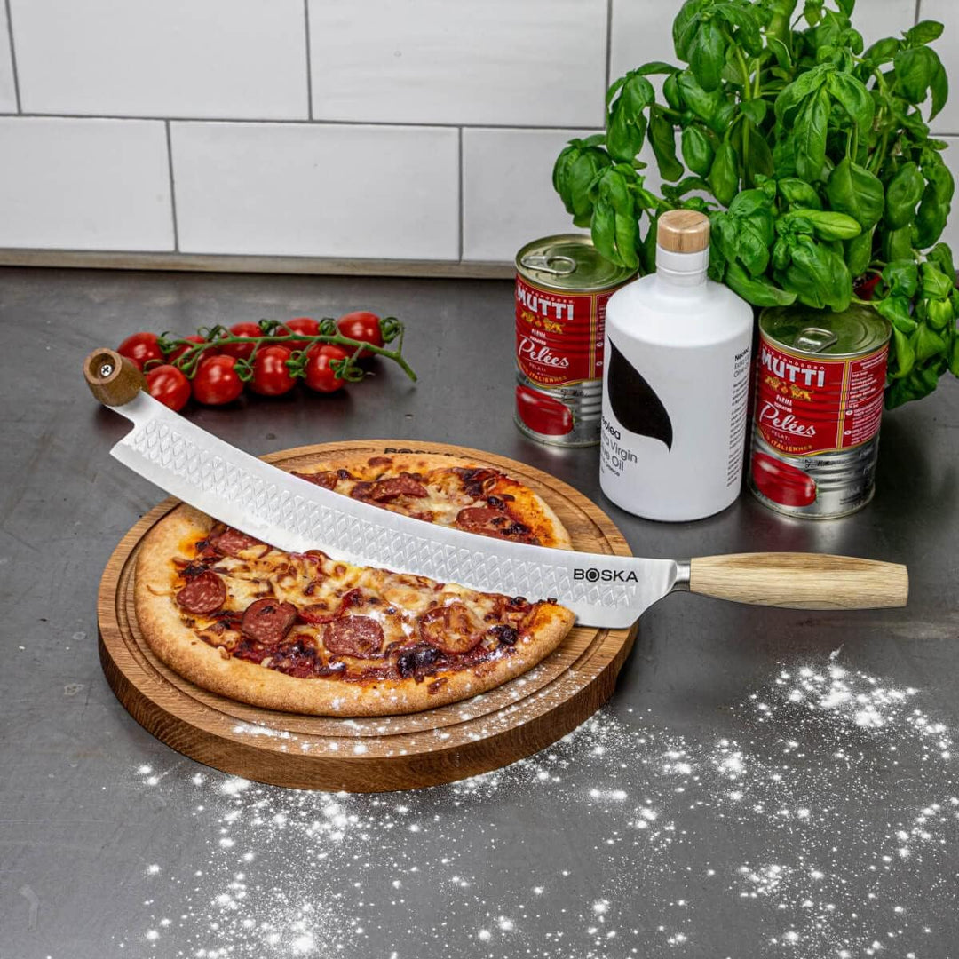 Boska Pizza- & Käsemesser Oslo+ / Non-stick BSF™ / Sicher beidhändig verwendbar/Für Pizza und Käse/S