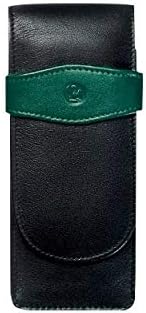 Pelikan 924092 Schreibgeräte-Etui Leder TG 32 Stiftablagen, 1 Stück TG32 Schwarz-grün, TG32 Schwarz-