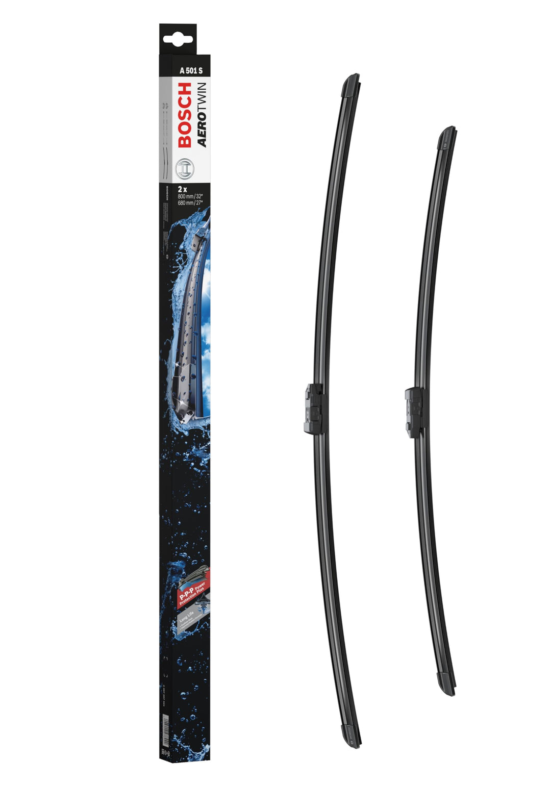 Bosch Scheibenwischer Aerotwin A501S, Länge: 800mm/680mm – Set für Frontscheibe