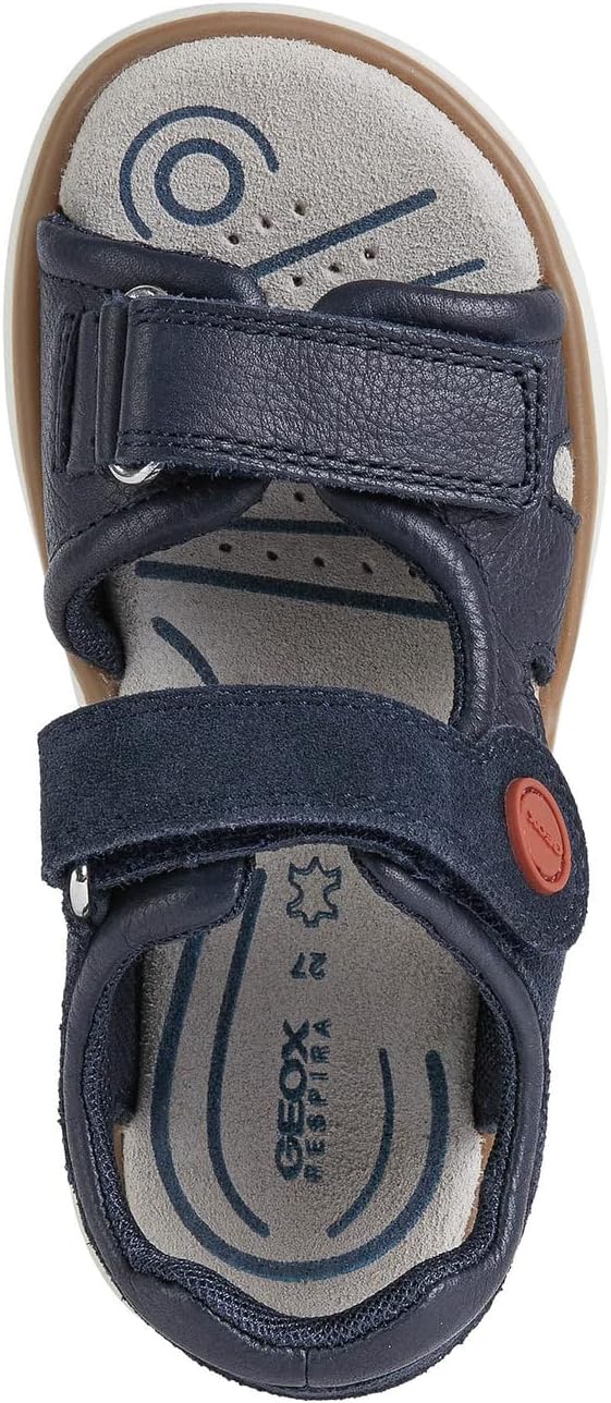 Geox Mädchen J Maratea Boy Sandalen 33 EU Navy Dk Red, 33 EU Navy Dk Red