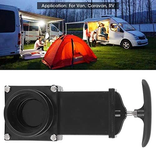 KIMISS RV Abfallventil mit Kunststoffgriff, 50 mm RV Ablassventil Abwasserkanal ABS-Ventil für Outdo