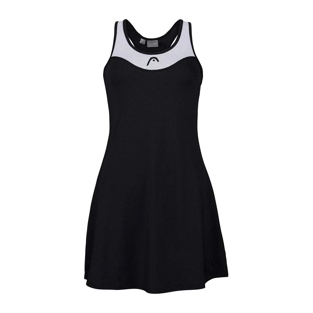 HEAD Damen Diana Dress W Kleid, Einheitsgröße-S Black/White