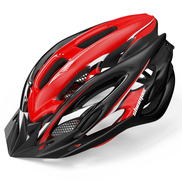 Fahrradhelm Herren,Shinmax Fahrradhelm Damen mit Licht Fahrradhelm mit Visier Abnehmbar Helm Fahrrad