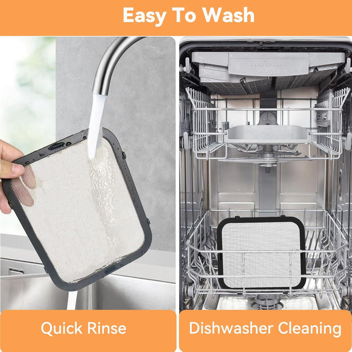 2 Stück Magnetischer Spritzschutz für Ninja Foodi Max Dual Zone AF400EU & AF451EU, Edelstahl Spritzs