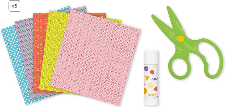 Janod - My Arts & Crafts - Ab 4 Jahre - Ausschneiden und Kleben - 4 Bilder - Kreatives Hobby Kinder