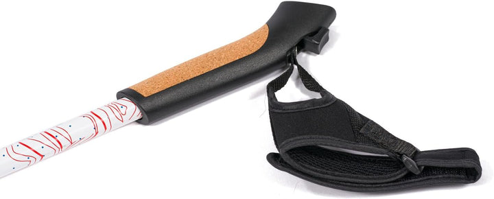 Sport-Thieme Nordic Walking Stöcke Lock Up Pro | Carbon | Verstellbare Stocklänge 100-135 cm | Korkg