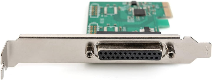 DIGITUS IO-Karte - PCIe - Parallele Schnittstellen-Karte - 1-Port DSUB-25 - Chipsatz AX99100 IO-Kart