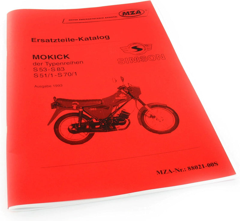 Ersatzteilkatalog Mokick S53-S83, S51/1-S70/1 - Ausgabe 1993