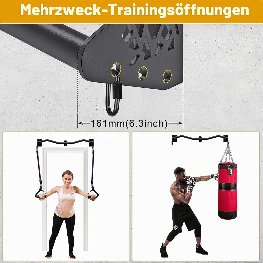 Kipika schwere Wand-Klimmzugstange, Türrahmen-Klimmzugstange für Heim-Fitnessstudio Krafttraining fü