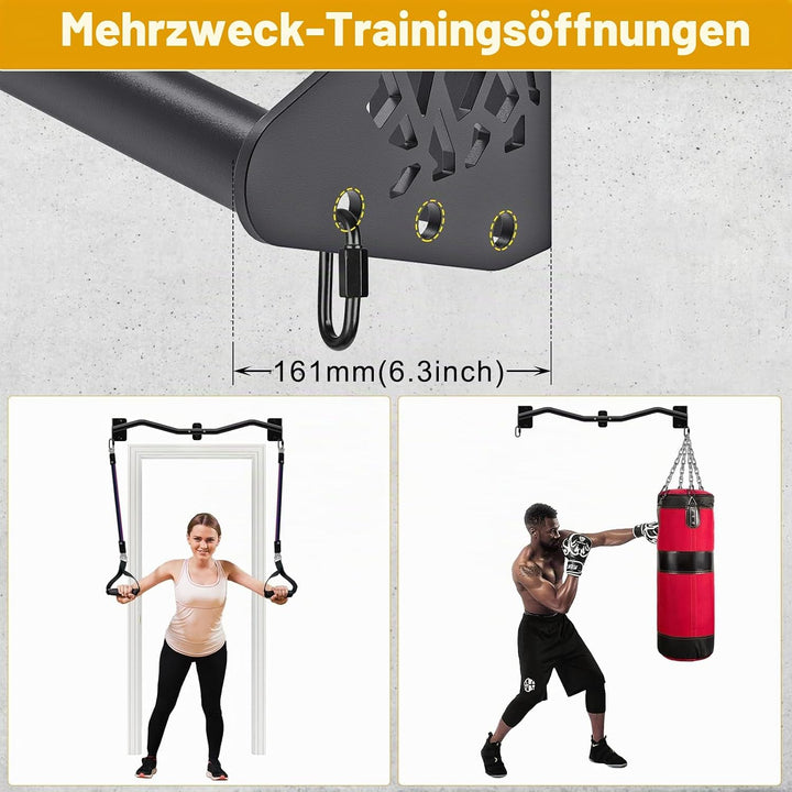 Kipika schwere Wand-Klimmzugstange, Türrahmen-Klimmzugstange für Heim-Fitnessstudio Krafttraining fü