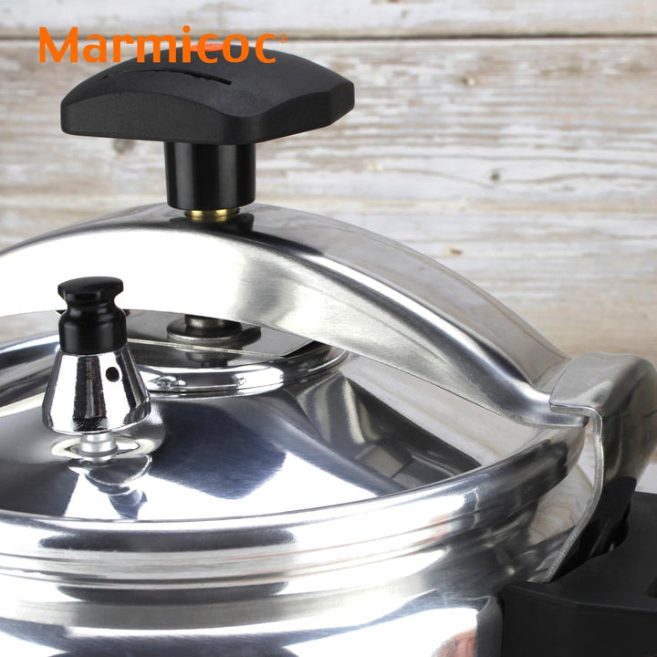 Alumax Traditioneller Schnellkochtopf, 8 l, extra dickes Aluminium, 3 Sicherheitssysteme, kompatibel