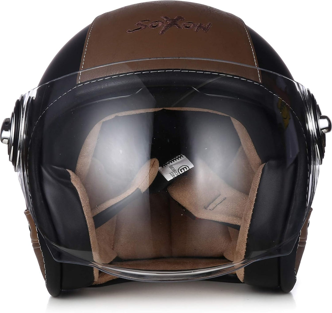 Soxon® SP-888 Pro „Urban Black“ · Jet-Helm · Motorrad-Helm Roller-Helm Scooter-Helm Moped Mofa-Helm