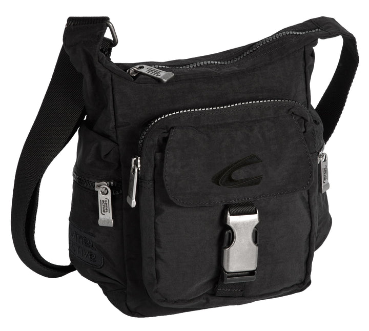 camel active bags Journey Herren Umhängetasche Crossbody Bag Klein 20 x 8,5 x 23 Schwarz, 20 x 8,5 x