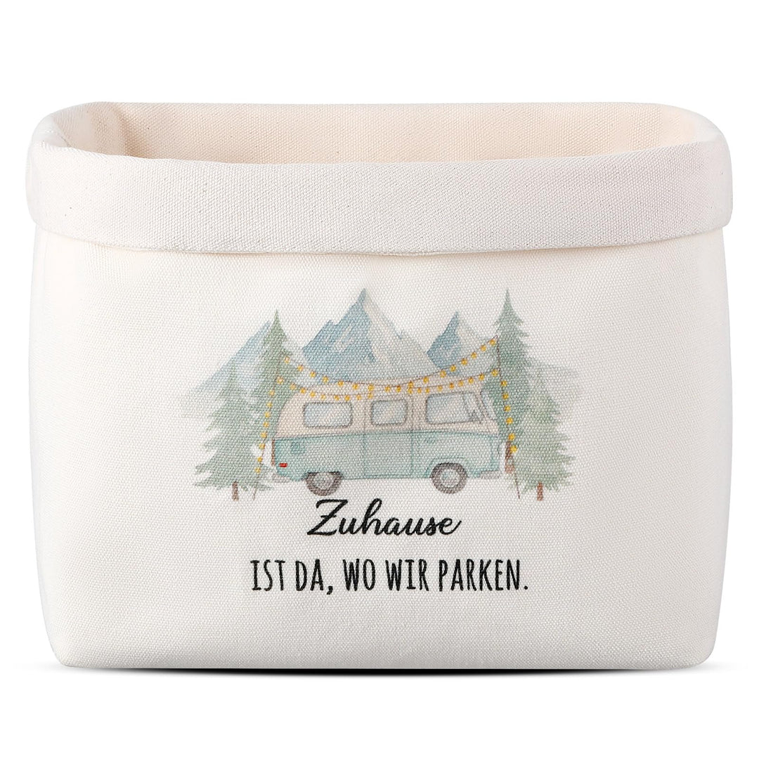 Sinmoe Camping Geschenke Zuhause ist da, wo wir parken Brotkorb aus Stoff Geschenk für Camper Wohnmo