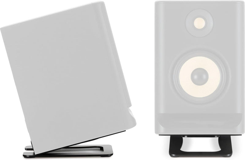 Pronomic MSS-2014 BK Winkelfuss-Lautsprecherstativ - Ideal für Schreibtisch, Homerecording und Wohnb