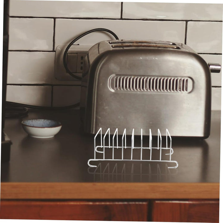 2 Stück Airfryer Zubehör aus Edelstahl Verschleissfestes und Glattes Backgestell für Toastbrot zum B