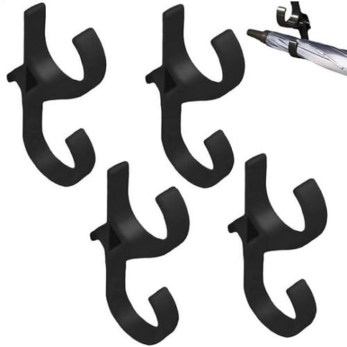 4 Stück Auto Kofferraum Regenschirm Halter Haken | Schirmhalter für Auto | Regenschirm Halterung | R