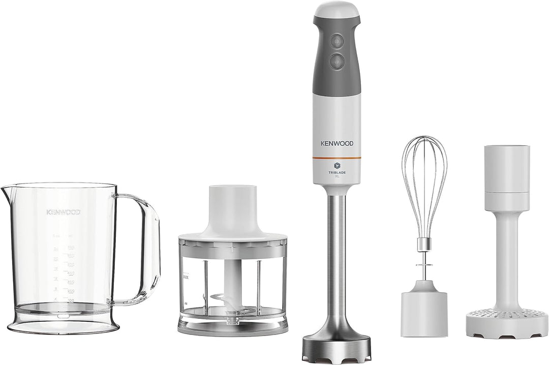 Kenwood Küchengeräte Triblade XL HBM40.306WH Stabmixer, Pürierstab mit abnehmbarem Edelstahl Mixfuss